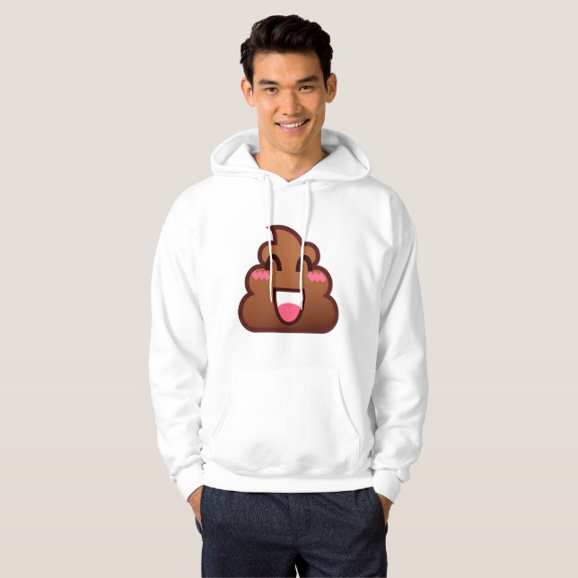 Moletom Com Capuz kawaii poop emojis mens capuz (Frente Completa)