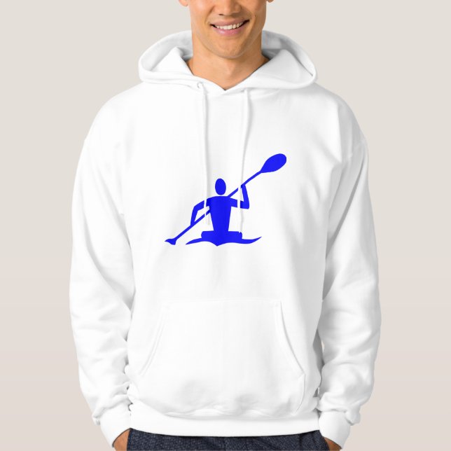 Moletom Com Capuz Kayaking - Azul (Frente)