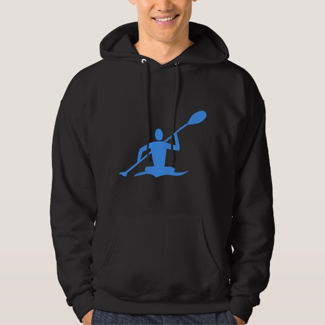 Moletom Com Capuz Kayaking - Azul Bebê (Frente)