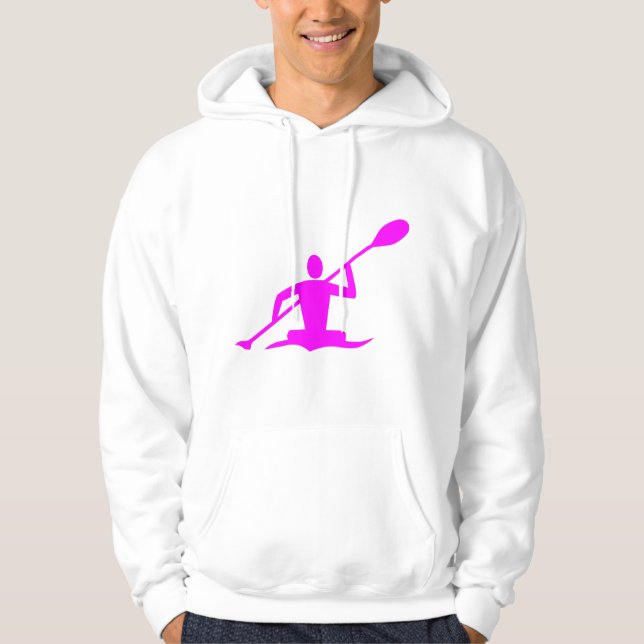 Moletom Com Capuz Kayaking - Magenta (Frente)