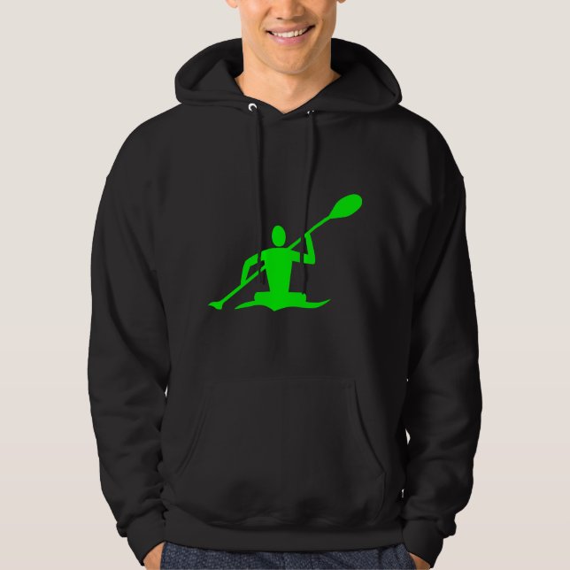 Moletom Com Capuz Kayaking - Verde (Frente)