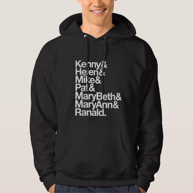 Moletom Com Capuz Kenny&Helen&Mike&Pat&MB&MA&Ranald. (Hoodie) (Frente)