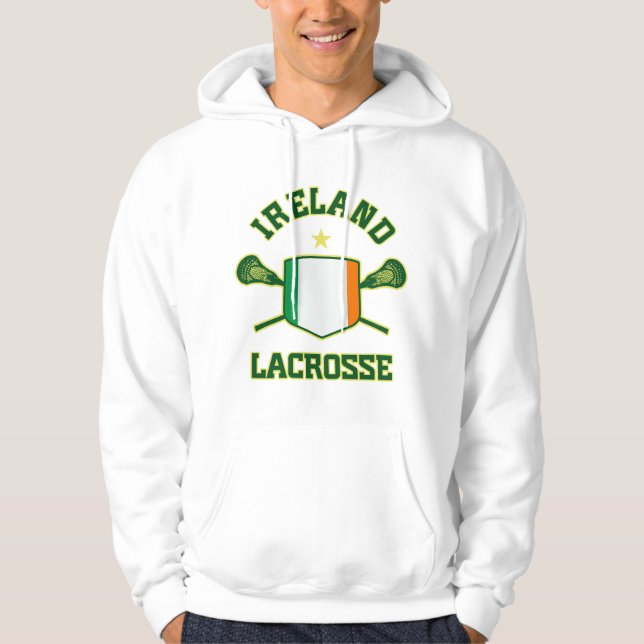 Moletom Com Capuz Lacrosse de Ireland (Frente)