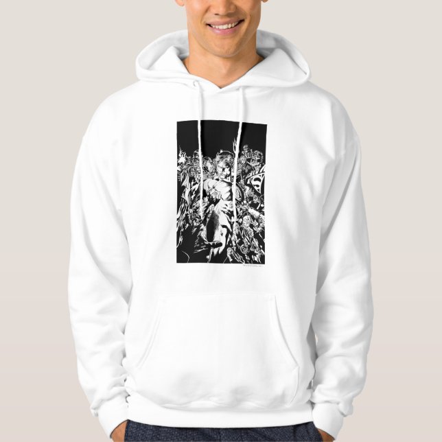 Moletom Com Capuz Lanterna Verde Cercada (Frente)