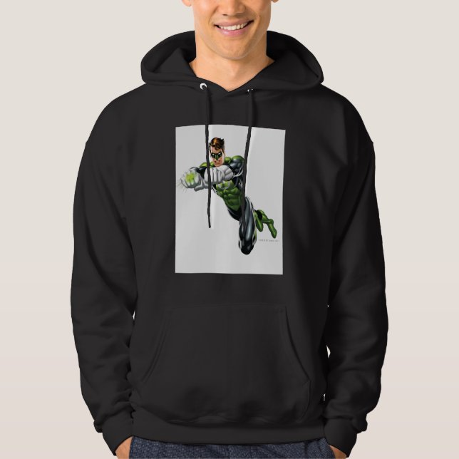 Moletom Com Capuz Lanterna Verde - Completamente Renderizado, Ambos  (Frente)