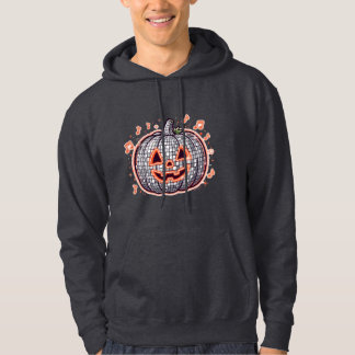 Moletom com Capuz Laranja Neon Disco Abóbora Adult