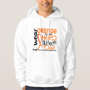 Moletom Com Capuz Laranja para a esclerose múltipla do MS do pai do