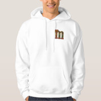 Letra medieval "M" História-amantes Hoodie