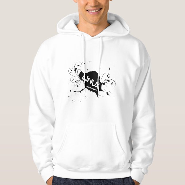 Moletom Com Capuz Liberdade dos meios de Linux (Frente)