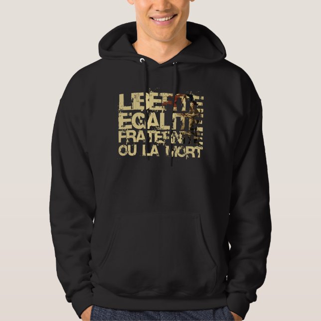 Moletom Com Capuz Liberte Egalite Fraternite: Revolução Francesa (Frente)