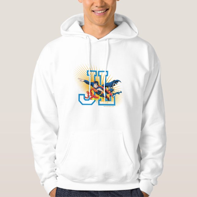 Moletom Com Capuz Liga da Justiça Heroes Unida (Frente)