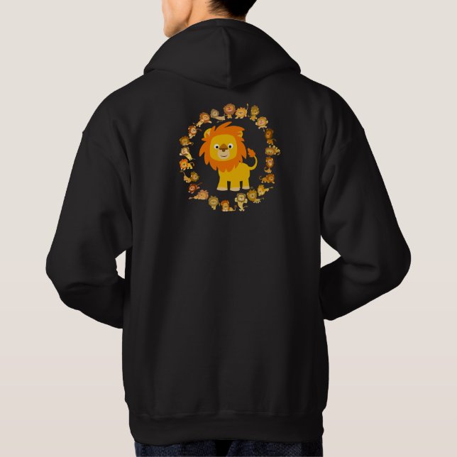 Moletom Com Capuz Lion Mandala Hoodie (Verso)