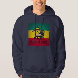Moletom Com Capuz Lion of Zion - Haile Selassie Judah Hoodie -
