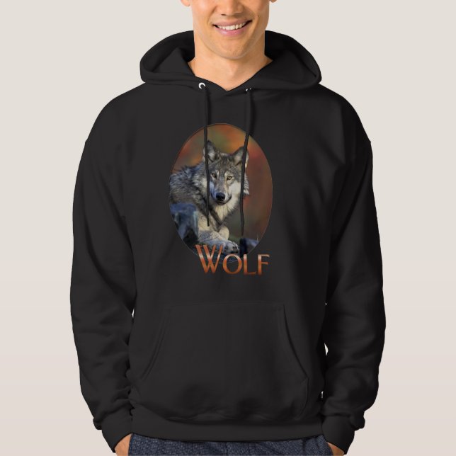 Moletom Com Capuz lobo lobo canis+lupis amantes (Frente)