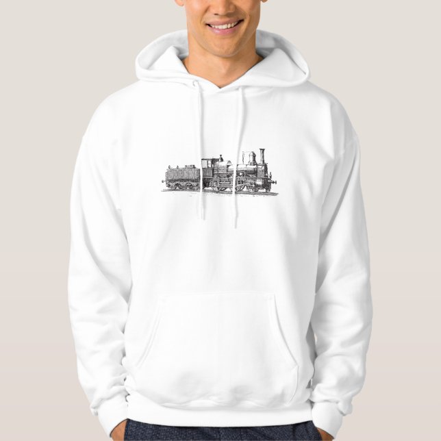 Moletom Com Capuz Locomotiva - Preto (Frente)