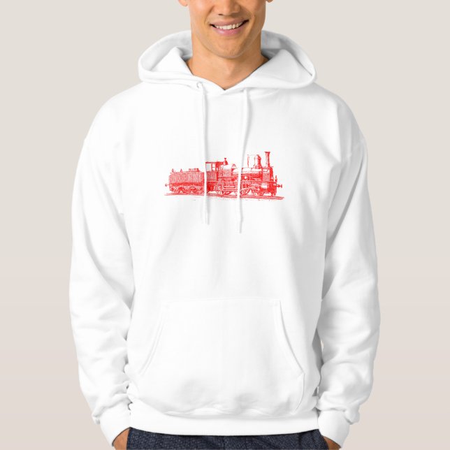 Moletom Com Capuz Locomotiva - Vermelho (Frente)