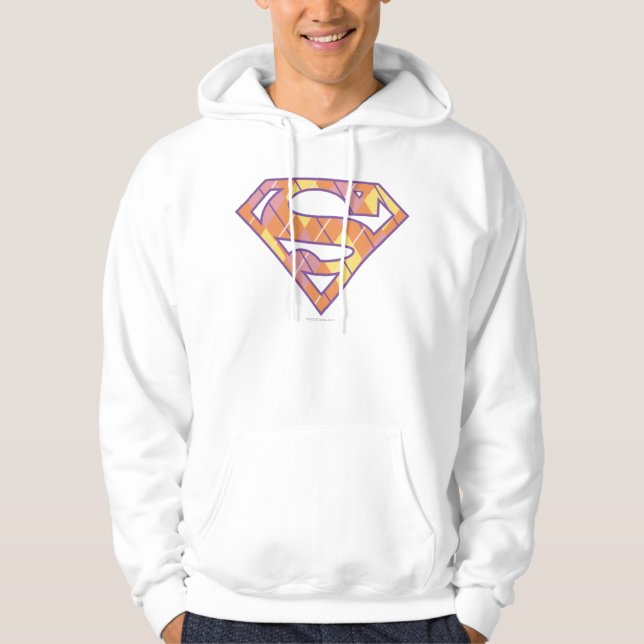 Moletom Com Capuz Logotipo da Supergirl Argyle (Frente)