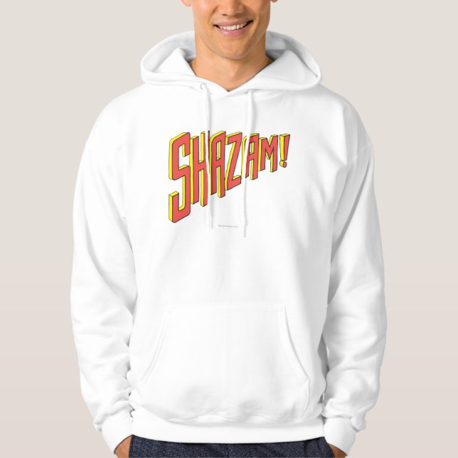 Moletom Com Capuz Logotipo do Shazam Vermelho/Amarelo (Frente)