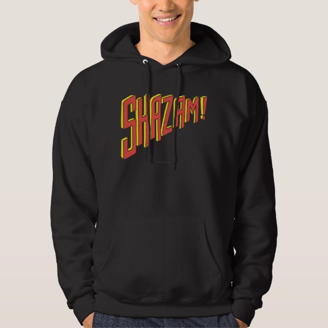 Moletom Com Capuz Logotipo do Shazam Vermelho/Amarelo (Frente)
