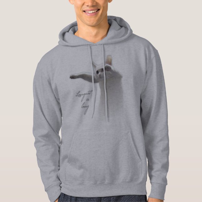Moletom Com Capuz Longcat aumentado (Frente)