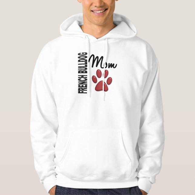 Moletom Com Capuz Mamã 2 do buldogue francês (Frente)