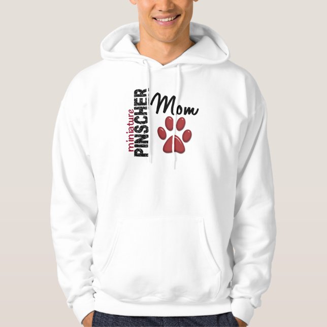 Moletom Com Capuz Mamã 2 do Pinscher diminuto (Frente)