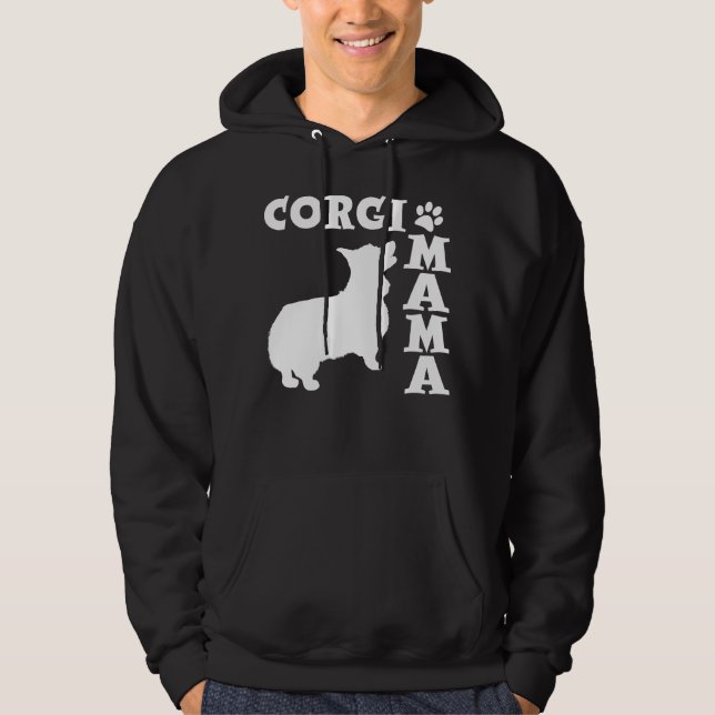 MOLETOM COM CAPUZ MAMA DO CORGI (Frente)