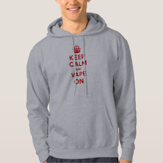 Moletom Com Capuz Mantenha a calma e o Vape sobre