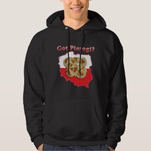 Moletom Com Capuz Mapas Poloneses de Pierogi