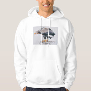 Moletom Com Capuz Mar Eagle atado branco 2001