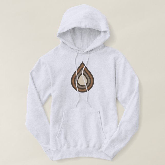 Moletom com Capuz Masculino com Arte em Camadas (Frente do Design)