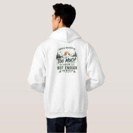 Moletom com Capuz Masculino "Demais Para Você" 