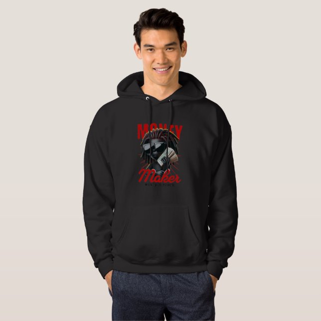 Moletom com Capuz Men's Money Maker Gorilla - Alph (Frente Completa)