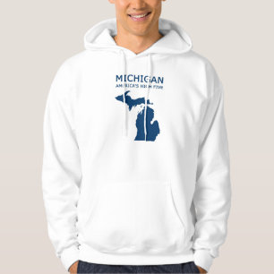 Moletom Com Capuz Michigan. Os cinco altos de América. Hoodie.