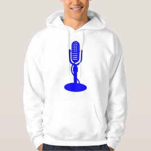 Moletom Com Capuz Microfone - Azul
