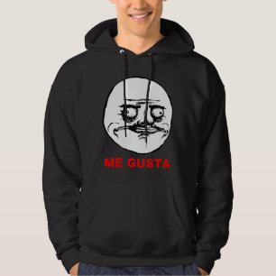 Moletom Com Capuz Mim cara Meme da raiva de Gusta