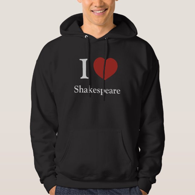 Moletom Com Capuz Mim coração Shakespeare (obscuridade encapuçado) (Frente)