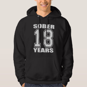 Moletom Com Capuz Modere 18 anos branco na obscuridade