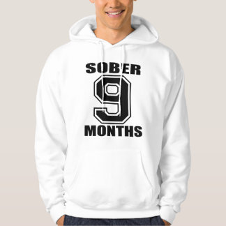 Moletom Com Capuz MODERE 9 MESES de PRETO no HOODIE BRANCO