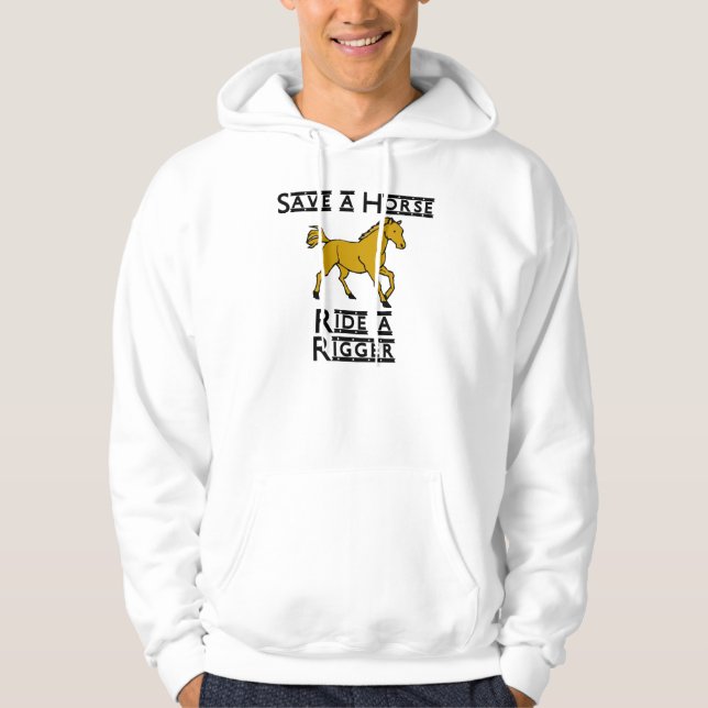 Moletom Com Capuz monte um rigger (Frente)