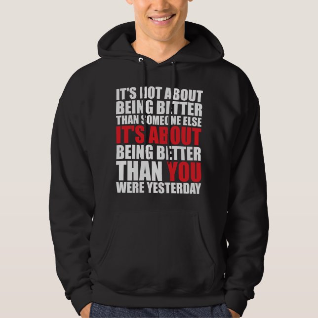 Moletom Com Capuz Motivação da malhação e da construção de bases (Frente)