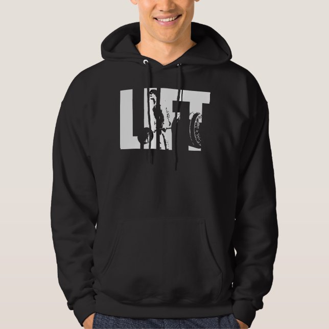 Moletom Com Capuz Motivação de Construção de Pormenores - LIFT - Ele (Frente)