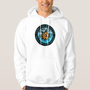 Moletom Com Capuz Mundo de CRPS/RSD do Hoodie do logotipo do fogo &