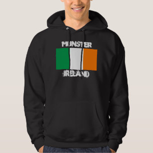 Moletom Com Capuz Munster, Irlanda com bandeira irlandesa