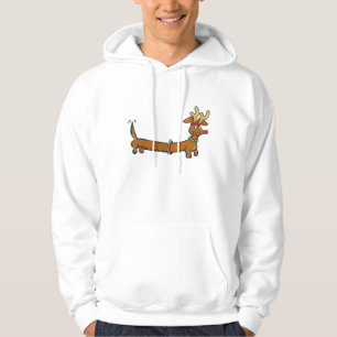 Moletom Com Capuz Natal Dachshund