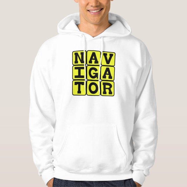 Moletom Com Capuz Navegador, Mestre do Mapa (Frente)