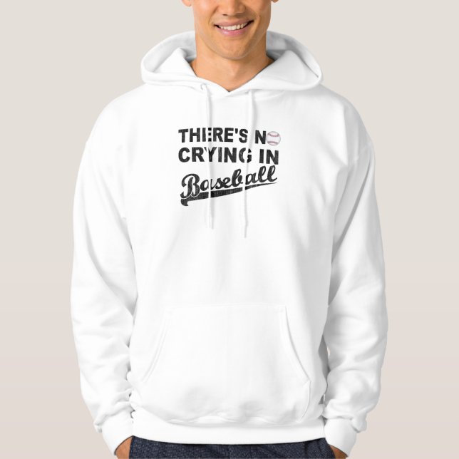 Moletom Com Capuz Nenhum grito no basebol (Frente)