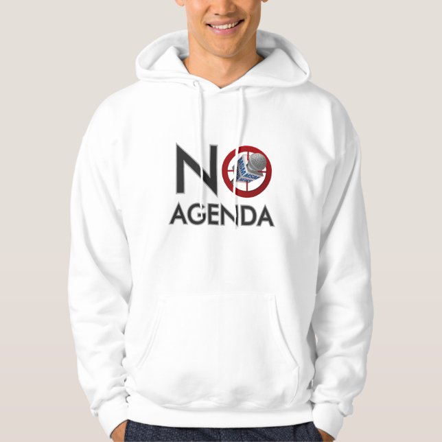 Moletom Com Capuz Nenhum Hoodie da mostra da agenda (Frente)