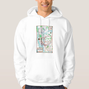 Moletom Com Capuz New York: Metro Mapa, 1940