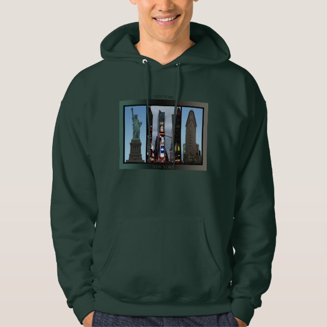 Moletom Com Capuz New York Souvenir Hoatshirt NYC Hoodie (Frente)
